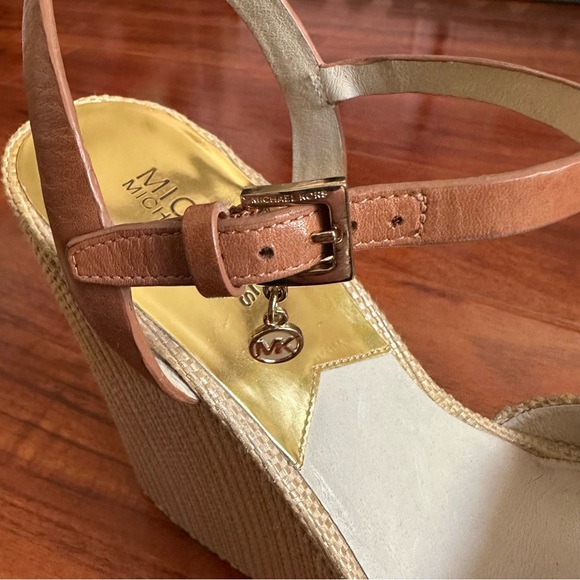 Michael Kors Knot-Top Raffia Platform Wedges - Picture 10 of 12